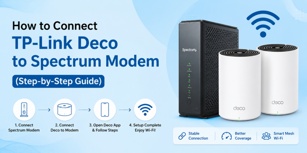 How to Connect TP-Link Deco to Spectrum Modem (Step-by-Step Guide)